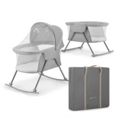 Kinderkraft Lovi Crib - Grey