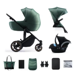 Kinderkraft 3in1 PRIME 2 Stroller - Green