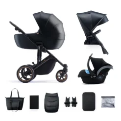 Kinderkraft 3in1 PRIME 2 Stroller - Black