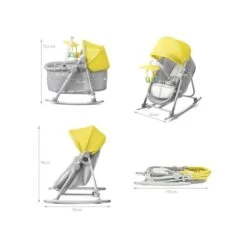 Berceau 5 En 1 Kinderkraft Unimo Yellow -Kinderkraft berceau 5 en 1 kinderkraft unimo yellow 8