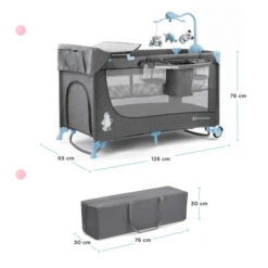 Kinderkraft Joy Umbrella Bed + Accessories - Blue -Kinderkraft g6 6284e5d30d19c