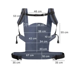 Kinderkraft Nino Baby Carrier - Confetti Denim -Kinderkraft kk nino confetti denim 5902533919468 6 635fdc8bb866f