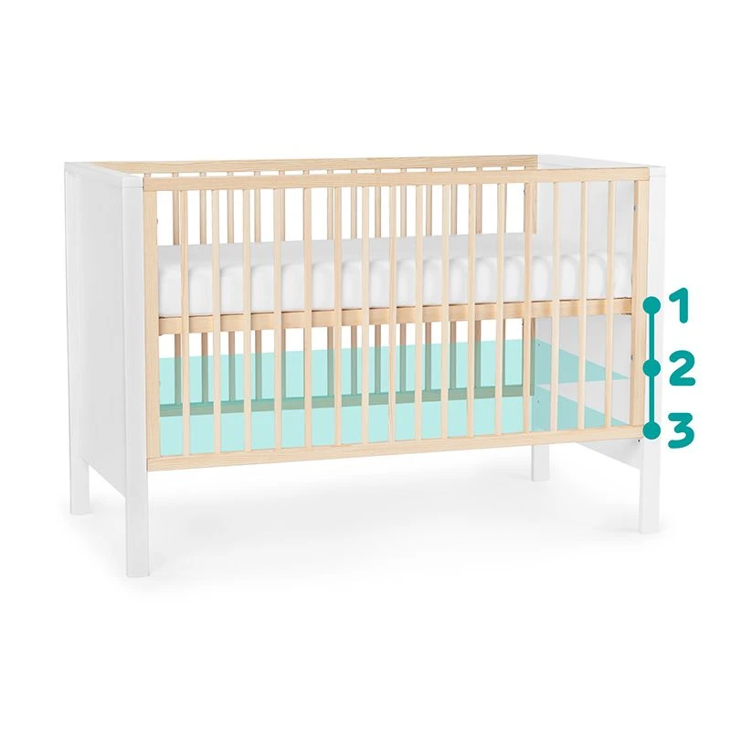 Lit En Bois évolutif Kinderkraft Mia White Avec Matelas 5 Lit En Bois évolutif Kinderkraft Mia White Avec Matelas – Image 5