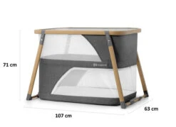 Kinderkraft Sofi Travel Cot With Playpen Function - Grey -Kinderkraft lozeczko turystyczne sofi kinderkraft wymiary 6284e2ffc5258