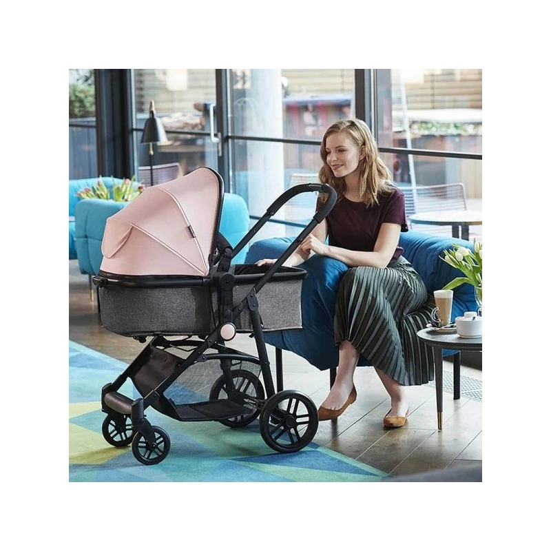 Poussette 3 En 1 Kinderkraft Juli Pink 18 Poussette 3 En 1 Kinderkraft Juli Pink â Image 18