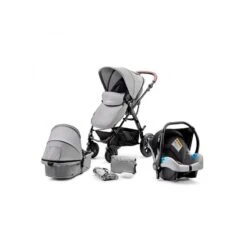 Poussette 3 En 1 Kinderkraft Moov Grey