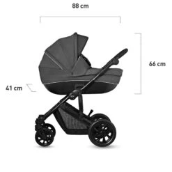 Poussette 3 En 1 Kinderkraft Prime Lite Black Anthracite -Kinderkraft poussette 3 en 1 kinderkraft prime lite black anthracite 16