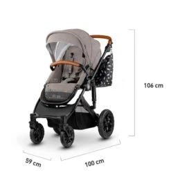 Poussette Combinée Kinderkraft Prime Beige 2020 -Kinderkraft poussette combinee kinderkraft prime beige 2020 19