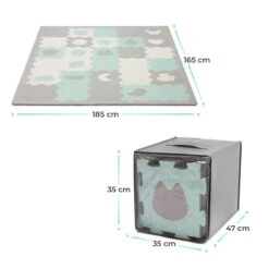 Tapis En Mousse Puzzle 3D Kinderkraft Luno Shapes Mint -Kinderkraft tapis en mousse puzzle 3d kinderkraft luno shapes mint 5