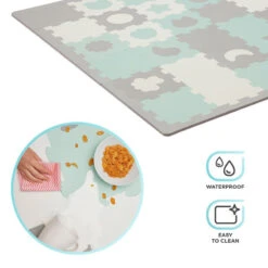 Tapis En Mousse Puzzle 3D Kinderkraft Luno Shapes Mint -Kinderkraft tapis en mousse puzzle 3d kinderkraft luno shapes mint 7