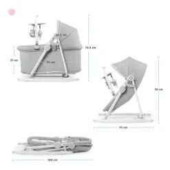 Transat Balancelle 5 En 1 Kinderkraft NolaStone Grey -Kinderkraft transat balancelle 5 en 1 kinderkraft nola stone grey 16