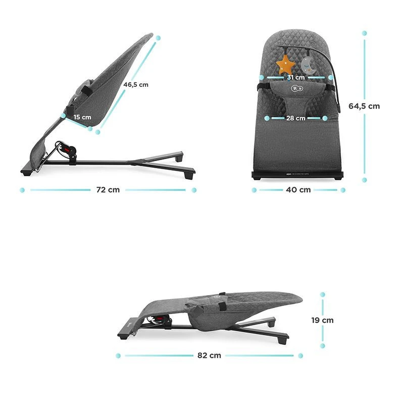 Transat Kinderkraft Mimi Gris 7 Transat Kinderkraft Mimi Gris – Image 7
